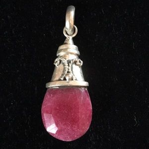 Sterling Silver and Quartz Pendant
